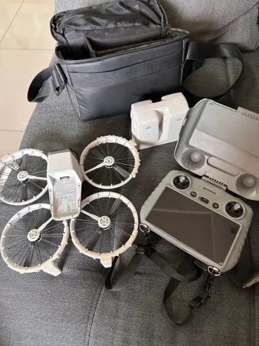 Drone dji flip 4k mais 4 baterias + controle