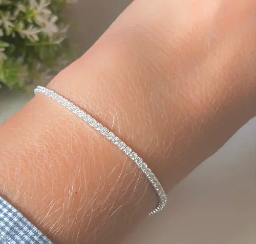 Pulseira Riviera De Prata 925