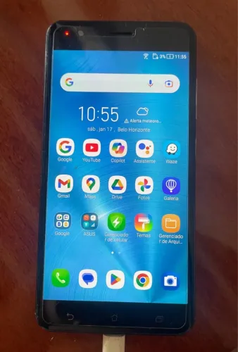 Celular ASUS Zefone Zoom S(ZE553KL)Octa-Core 2.0,4 giga RAM,128 memória,Black 