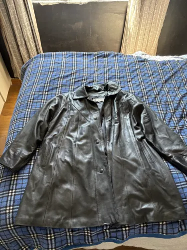 Jaqueta couro original oversized