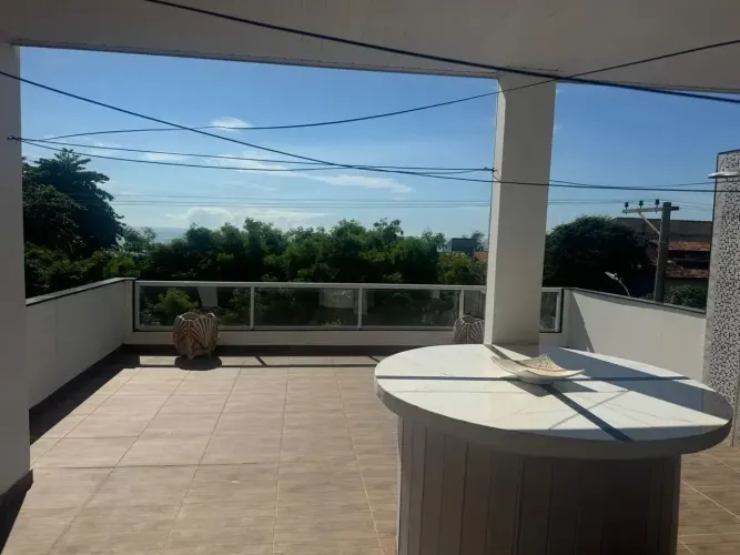 Casa Pé na Areia com Piscina e Vista para o Mar | 3 Quartos, 1 Suíte e 3 Vagas