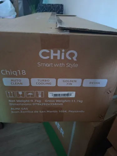 Ar condicionado 18mil btus CHIQ na caixa 