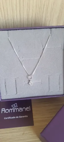 Gargantilha prata Rommanel 