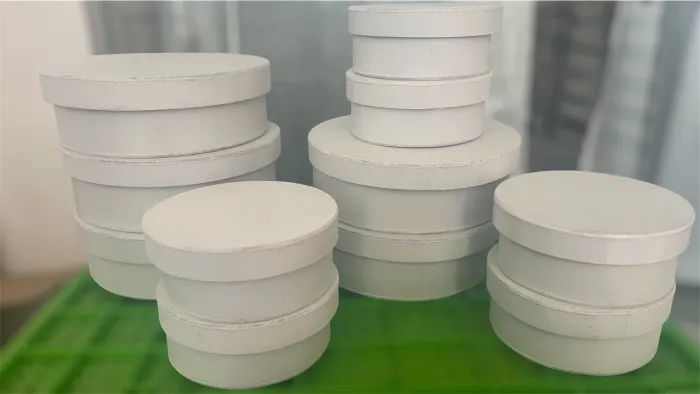 Conjunto de Caixas de MDF pintadas de branco 