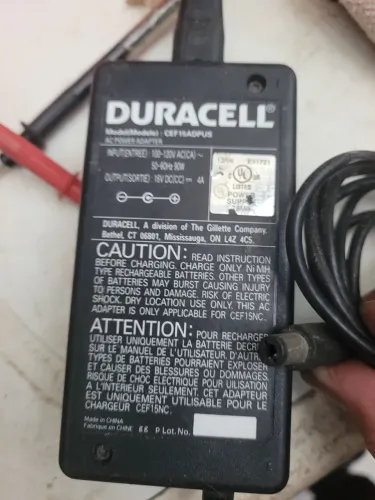 Fonte Carregador Duracell CEF15ADPUS Original - 16V 4A