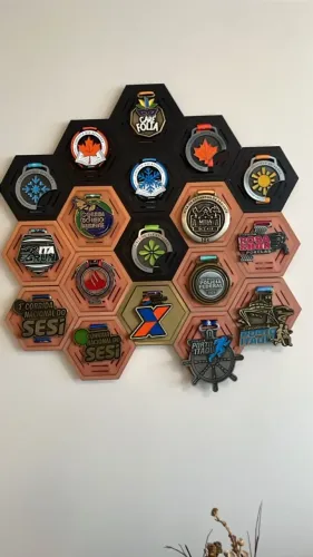 Suporte para medalhas - feito em 3d