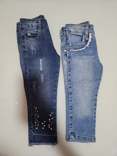 Kit 2 calças jeans 1 ano feminina