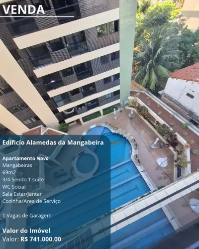 Imóvel para venda tem 69 metros quadrados com 3 quartos em Mangabeiras - Maceió - AL