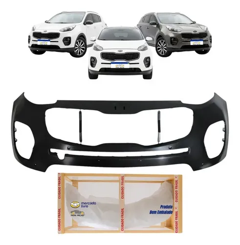 Parachoque Kia Sportage 2017 18 2019 Novo C/sensor Preto