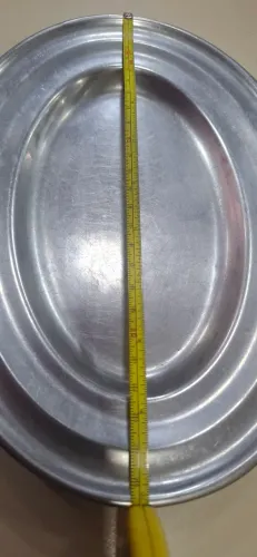 Travessa inox média 26x18 para restaurante.