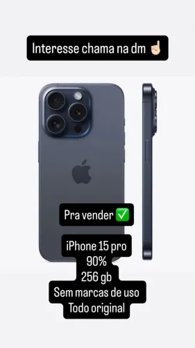 iPhone 15 Pro 256gb 90%