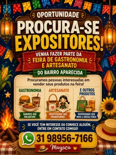 Precisamos de expositores de feira