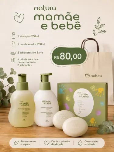 Mamãe e bebê Natura