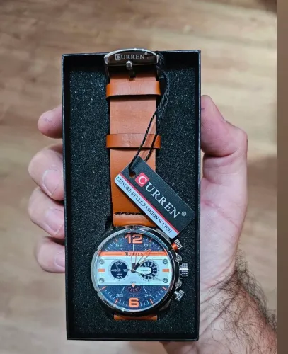 RELÓGIO CURREN COM PULSEIRA COURO