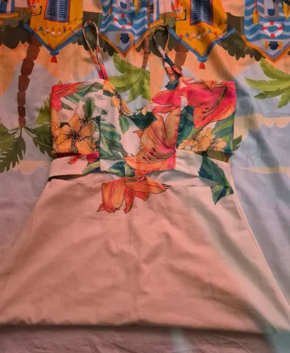 Vestido longo estampado da marca Ponto I