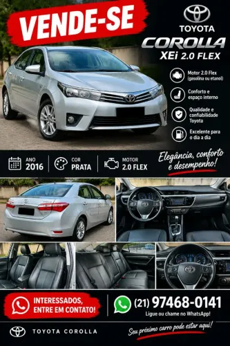 Toyota Corolla XEI 2.0 Flex 16V Aut. 2016