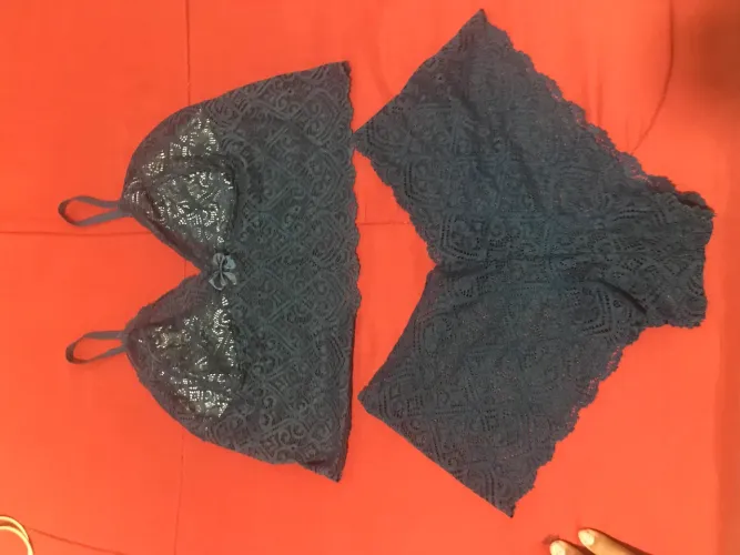 Conjunto íntimo azul