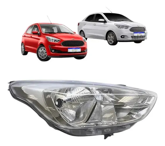 Farol Ford Ka 2019 2020 2021 Cromado Novo Ld Direito/passageiro