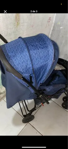 Carrinho e bebê conforto cosco troco em carrinho de passeio maior