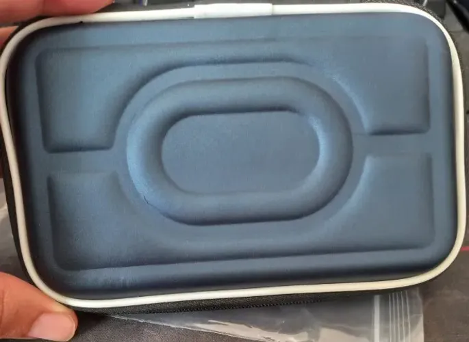 Bolsa para DSI 3DS Old, Azul metálico. Nova.