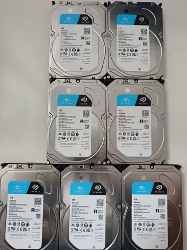 7 hds 4tb seagate skyhawk cftv nvr dvr cpu