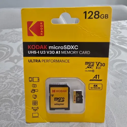 Cartão de memória microSD KODAK 128 GB - Novo e original