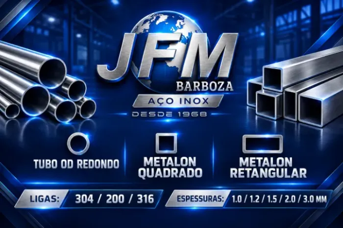 TUBO AÇO INOX