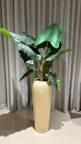 Bananeira artificial grande (1,80m) + vaso
