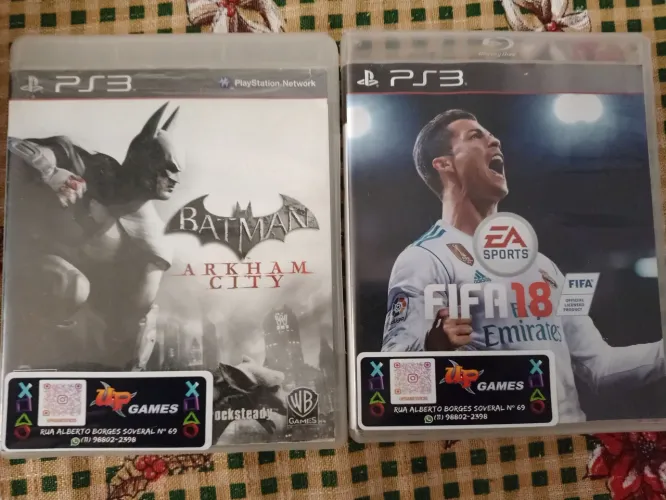 Jogos PS3 Batman Arkham City e FIFA 18