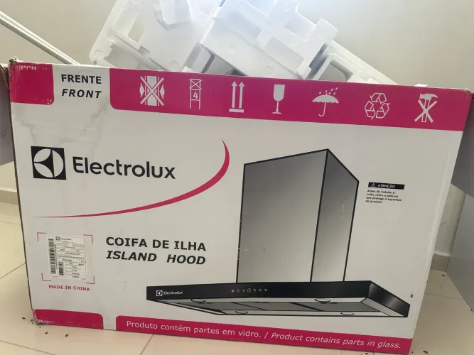 Coifa Ilha Electrolux 90cm Inox BlueTouch Inox Timer (90CIT)