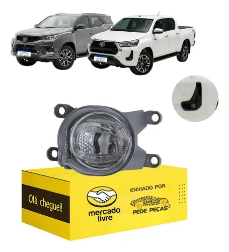 Farol Milha Cibié Toyota Sw4 Hilux 2021 22 23 A 2026 Led Le Cristal