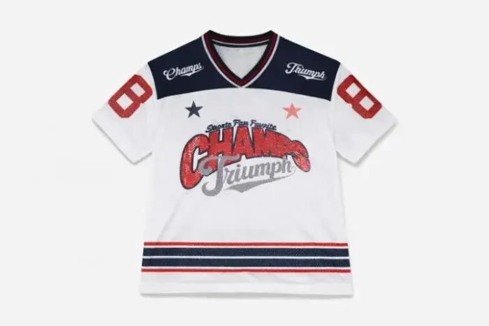 Camiseta boxy retro futebol americano zara