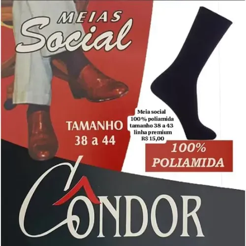 Meia social linha premium