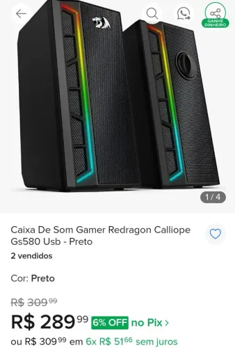 Vendo Caixa de saida de áudio semi nova