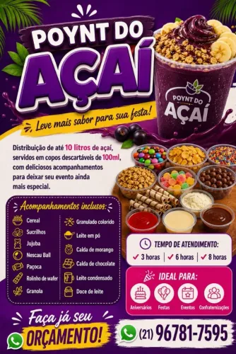 POYNT DO AÇAÍ FESTAS E EVENTOS 