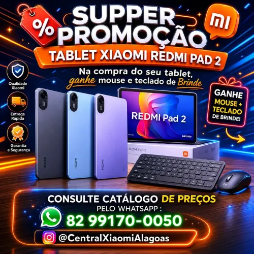 Tablet Xiaomi Redmi PAD 2 Com Super Ofertas + Brindes Exclusivos 