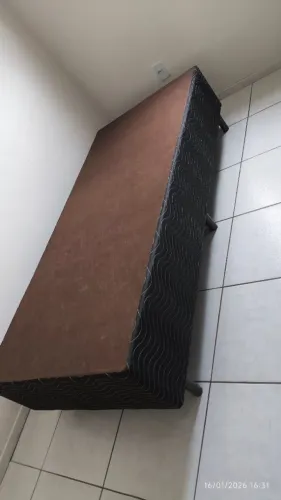 Base Solteiro Sommier Light Selado Preto Ortobom Preto (88x188x31)