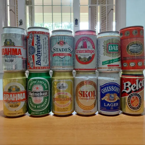Latas Cerveja - Nacionais e Importadas - 12 latas