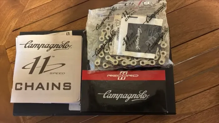 Corrente Campagnolo Record 11v CN11-RE1 Nova na Caixa