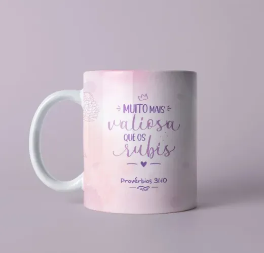 Caneca Personalizada Mais valiosa que os Rubis Personalizado com seu nome
