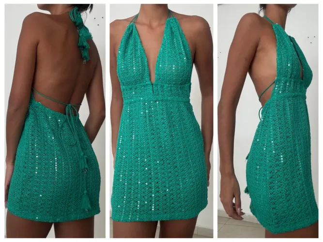 VESTIDO TRICOT- ESPANHA/ NOVO
