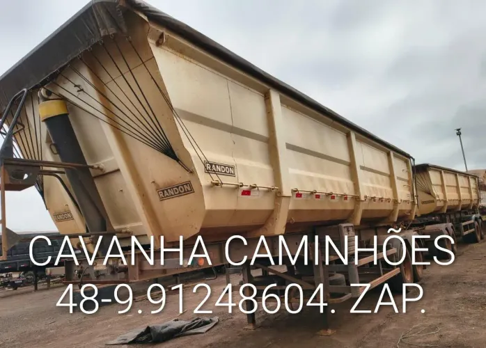 Rodocaçamba Randon 2022 Dolly Rebaixado 35 Mts Cúbicos Sem Pneus Lona Fácil Top..
