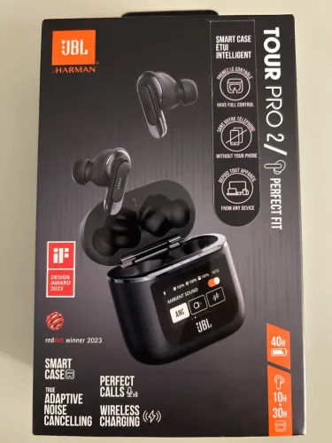 Fone de ouvido JBL tour pro 2, Bluetooth, preto novo