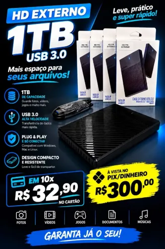 HD externo p backup