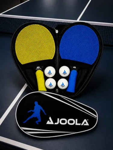 ? Kit Ping Pong Completo JOOLA Raquete Bolinha Completo JOOLA - 2 Raquetes + 3Bolinhas