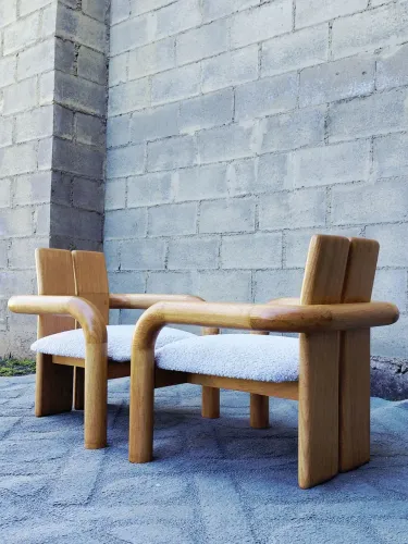 Par de Poltronas Design 1969 - Mid Century - Sapce age Organic