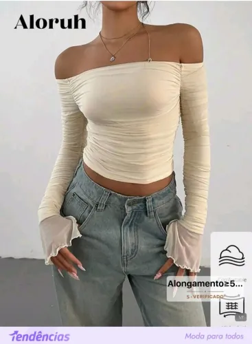 blusa de manga longa shein M