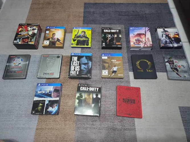 Jogos Versão de Colecionador PS3/PS4 ( Inclui Fifa, Pes, COD e entre outros )