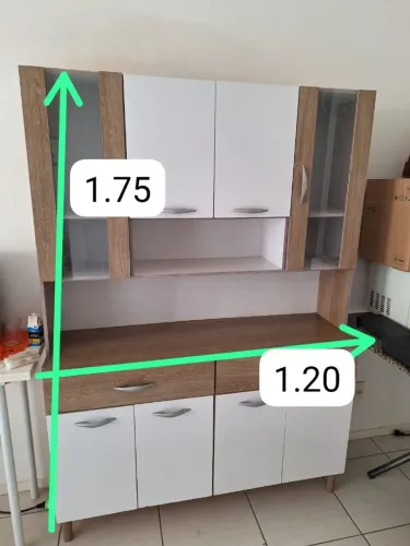 Armário kit de cozinha MDF grande conservado ((ENTREGO GRATIS))