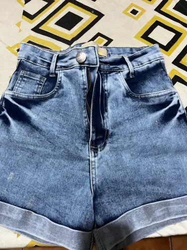Short jeans sal e pimenta, cos alta